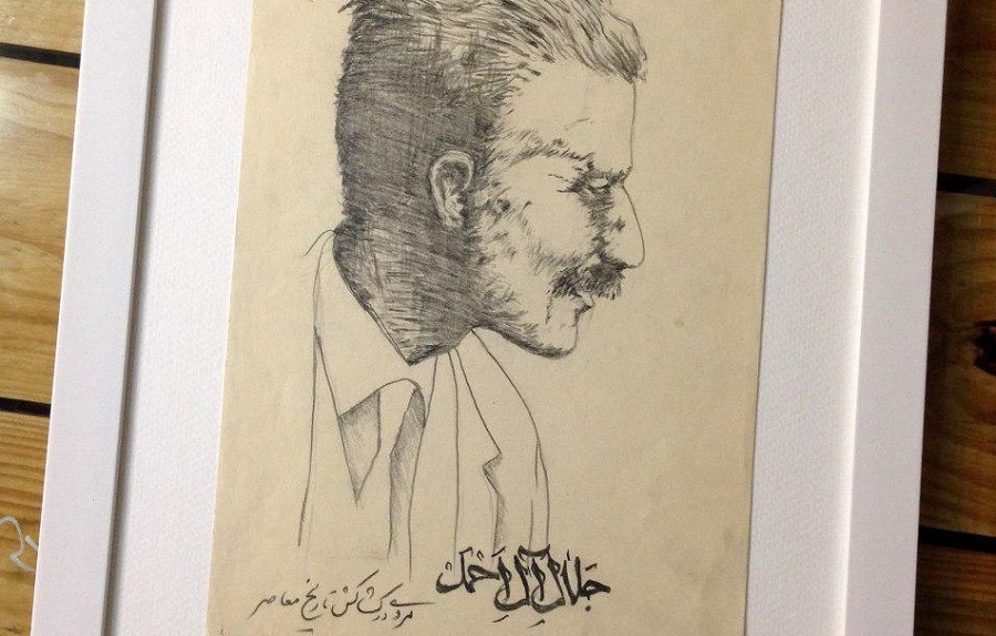 پرتره جلال آل احمد، اثر حمید ظهوریان، نقاش و گرافیست مشهدی پرتره جلال آل احمد، اثر حمید ظهوریان، نقاش و گرافیست مشهدی