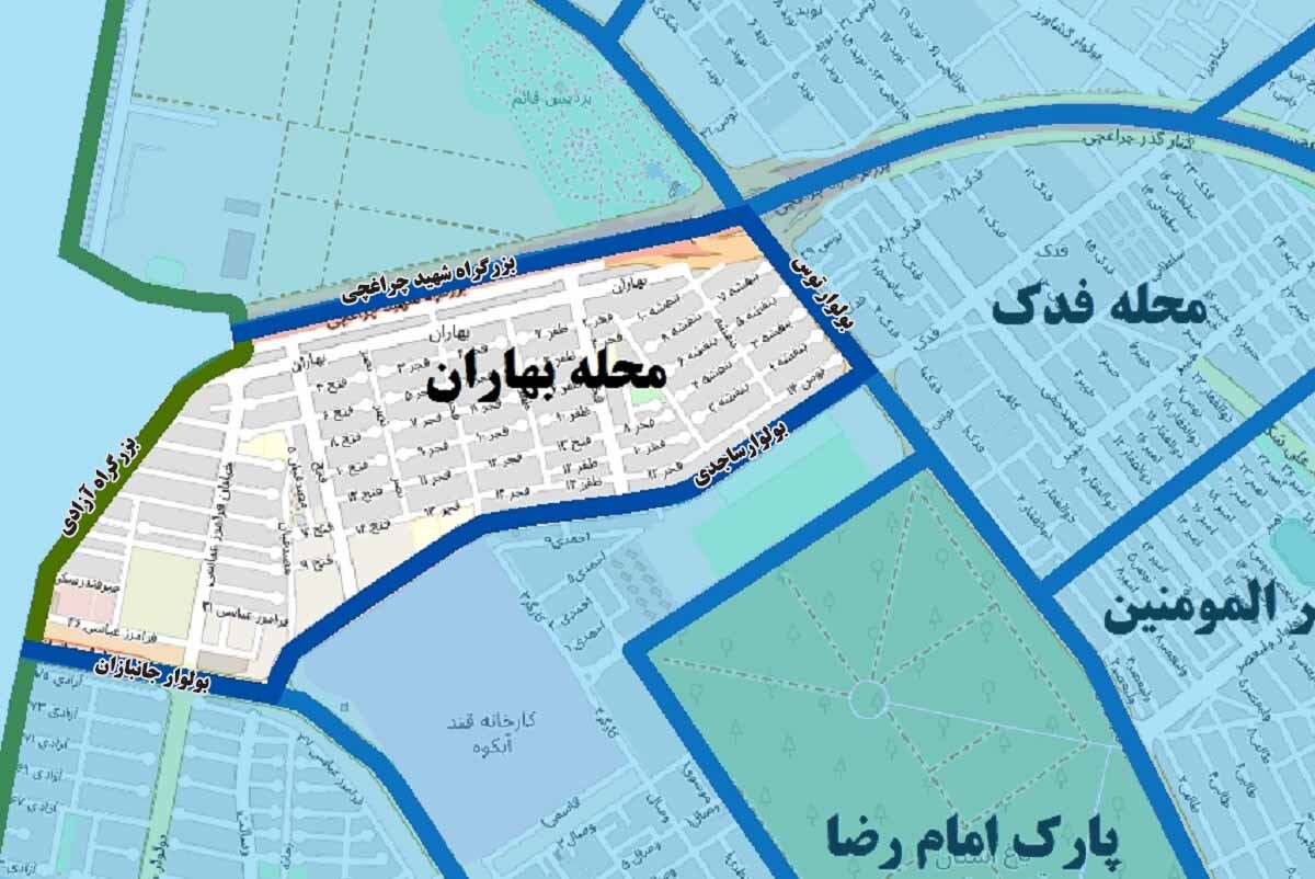 بهاران؛ محلهای با کوچههای هموزن بهاران؛ محلهای با کوچههای هموزن