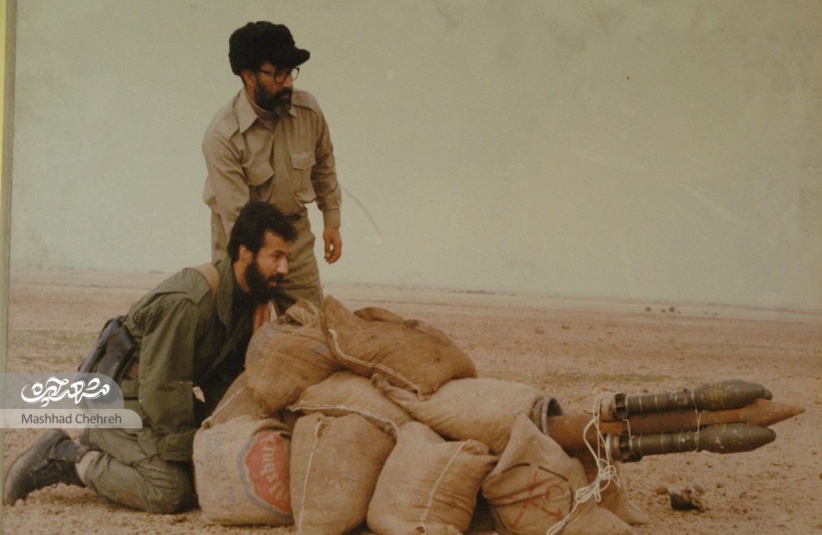 سرهنگ سیدکاظم فرتاش همراه دکتر مصطفی چمران در جنگ تحمیلی سرهنگ سیدکاظم فرتاش همراه دکتر مصطفی چمران در جنگ تحمیلی