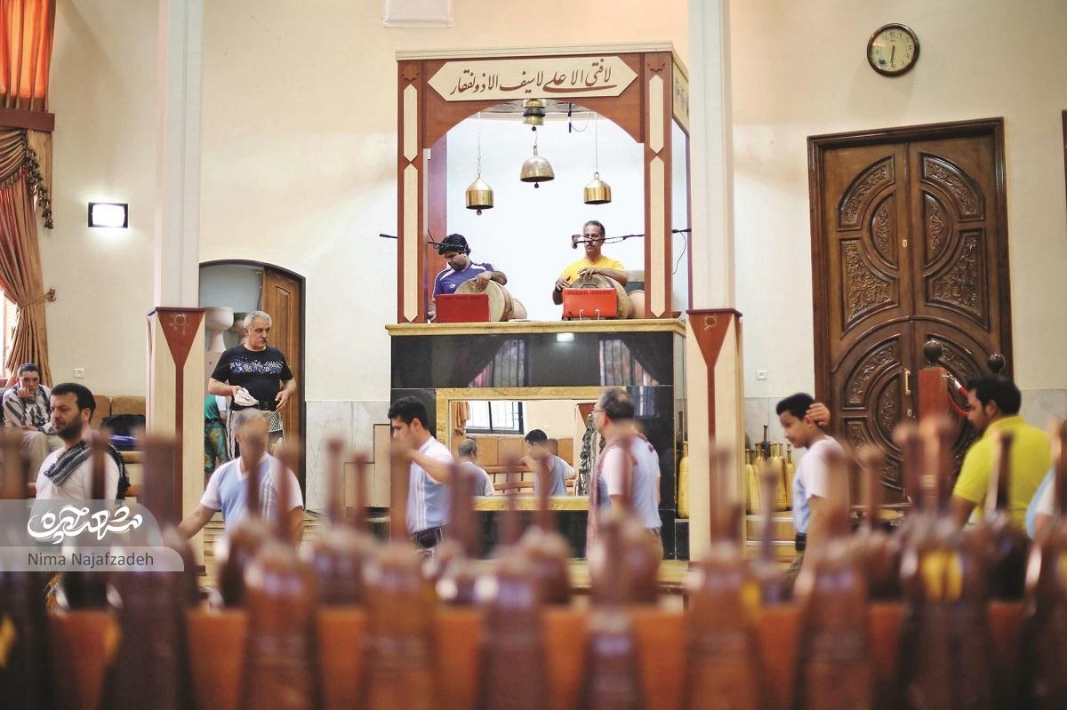 رسم رخصت در گود «وحدت» مشهد رسم رخصت در گود «وحدت» مشهد