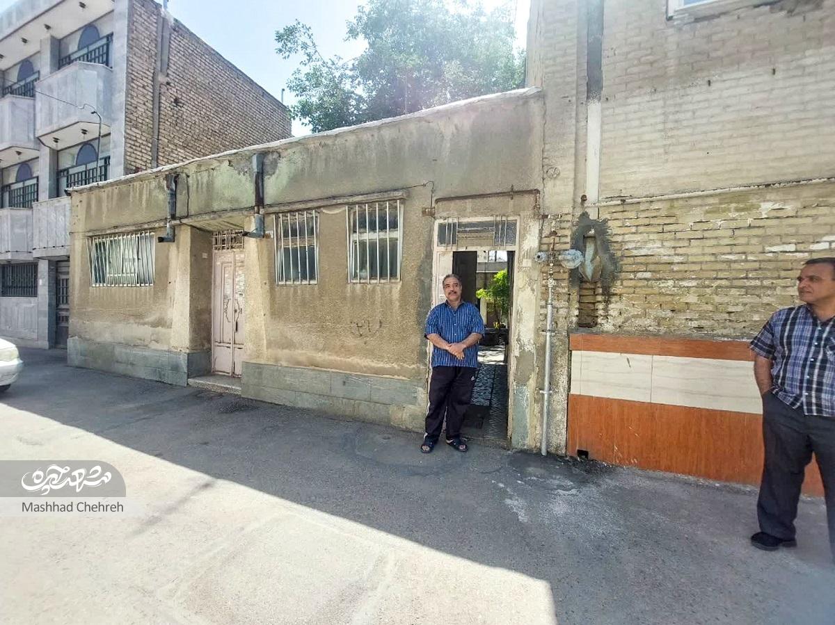 کوچه شهید عطایی در پایین خیابان