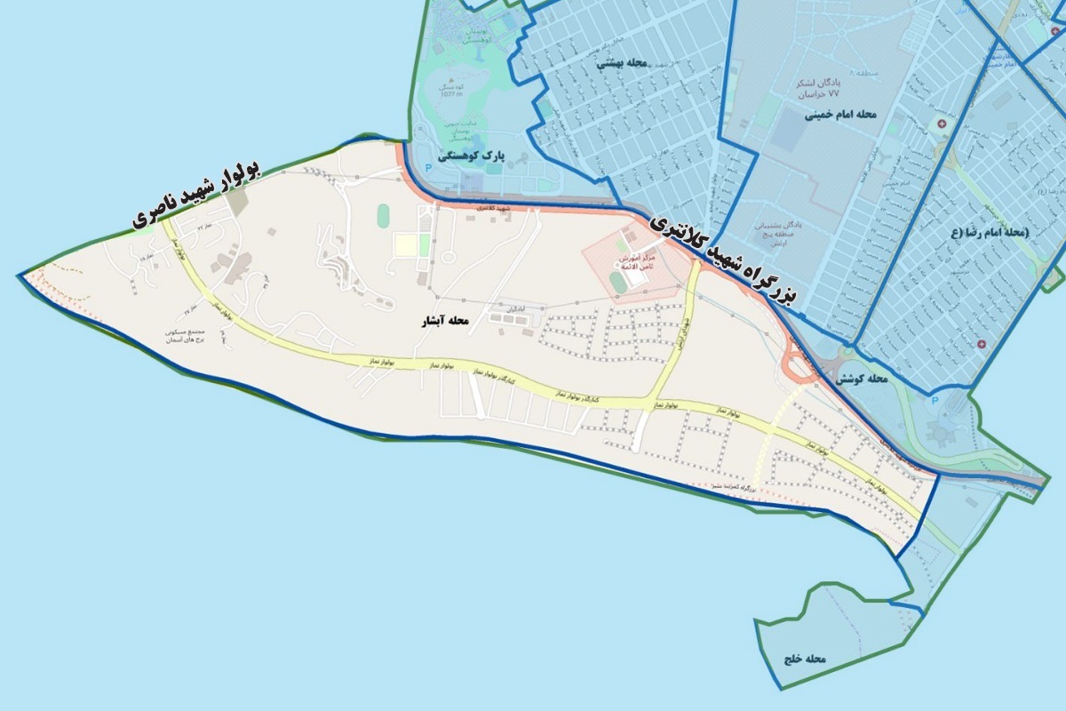 در هر هکتار از محله آبشار تنها یک نفر سکونت دارد!