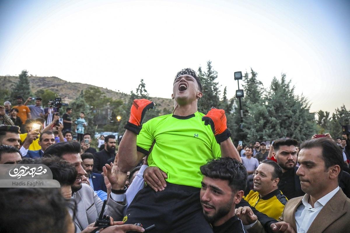محمد امین نوازی ششمین رکورد ملی خود را به ثبت رساندفرود متفاوت از پلکان باباکوهی