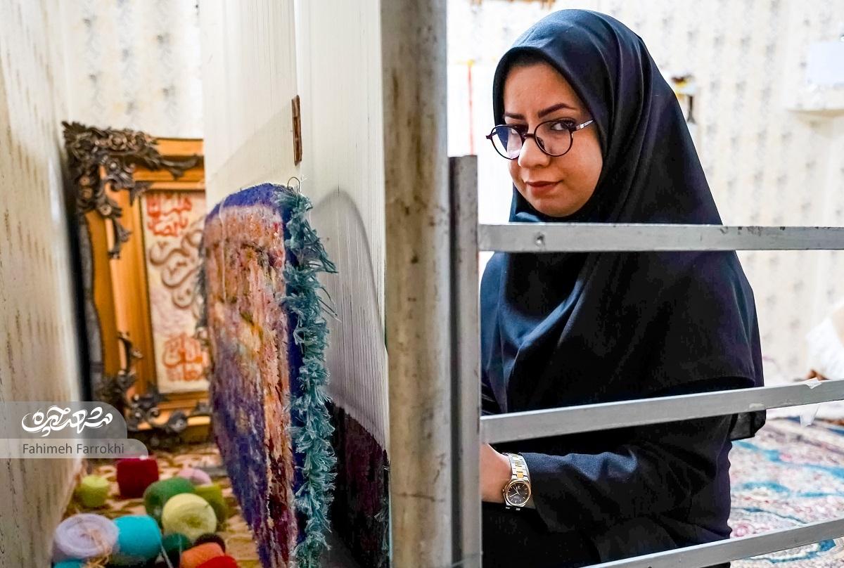 همنشینی رنگها در کارگاه کوچک مریم بلوایه همنشینی رنگها در کارگاه کوچک مریم بلوایه