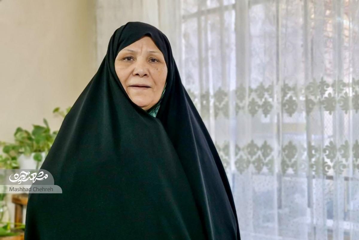 امینه بیگم رحمتی، مادر شهید سید حسن حیدری، بعد از شهادت پسرش غمخوار و پرستار همسرش شدتکیه‌گاه خانه