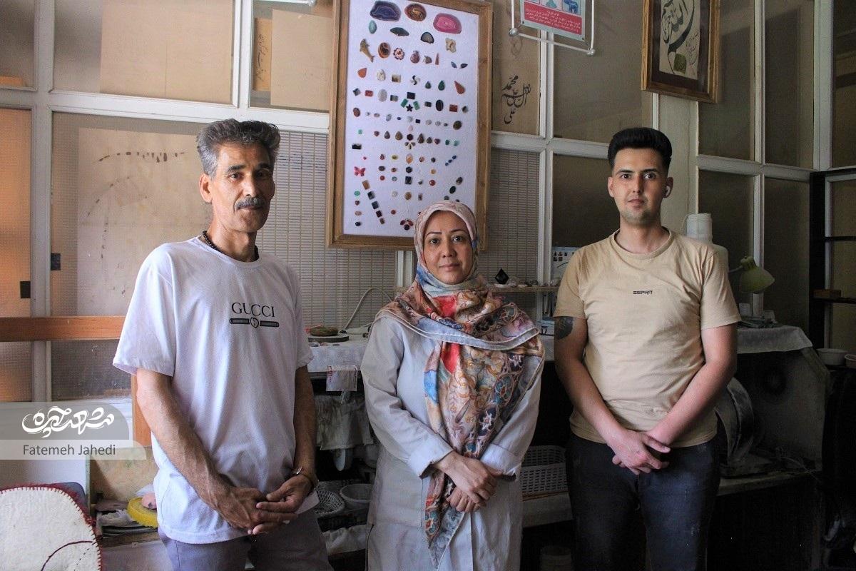 خانواده گوهرتراش «غلامیان» زندگی‌شان را وقف این هنر کرده‌اند