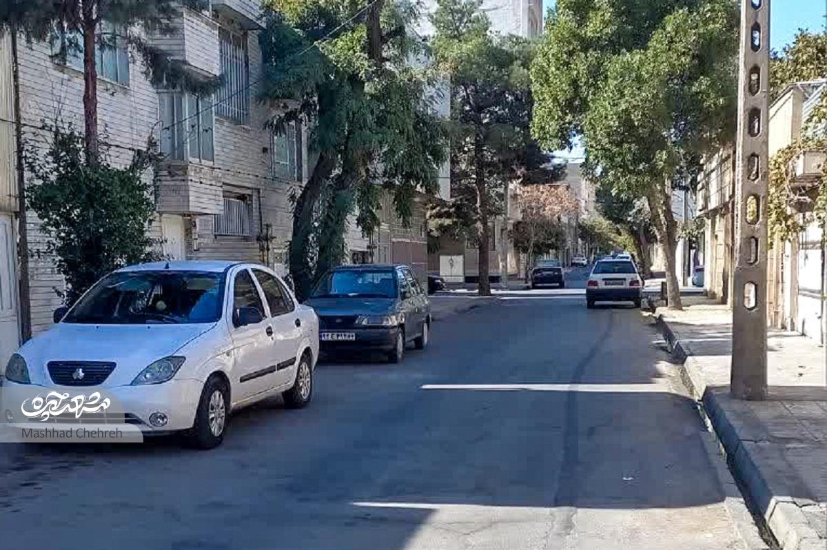 کوچه درامانمانده از آپارتمانسازی در محله فاطمیه کوچه درامانمانده از آپارتمانسازی در محله فاطمیه
