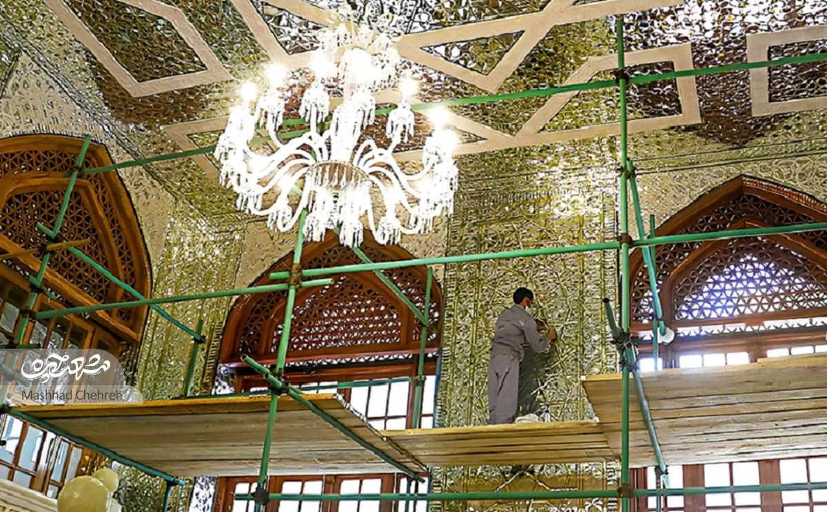 نگاه مهدی جلالیان به هنر آینه‌کاری حرم‌رضوی