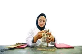 بازی چوب در دستان معرق&zwnj;کار برتر استان