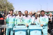 پاکبانان مشهدی با قلب‌شان نجف را جارو می‌زنند