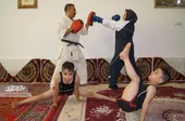 خانه خانواده رزمی کار سیدیان مثل باشگاه است