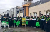 رسم بانوان کفشدار حرم&zwnj;رضوی برای آزادی زندانیان!