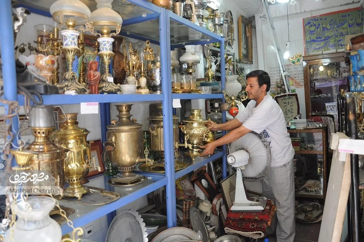 راسته‌بازار سمساری‌ها در محله کاشانی، چهارشنبه‌بازار مشهد بود