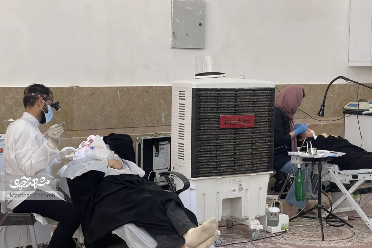 خدمت پزشکان جهادگر در مسجد حضرت رسول(ص)