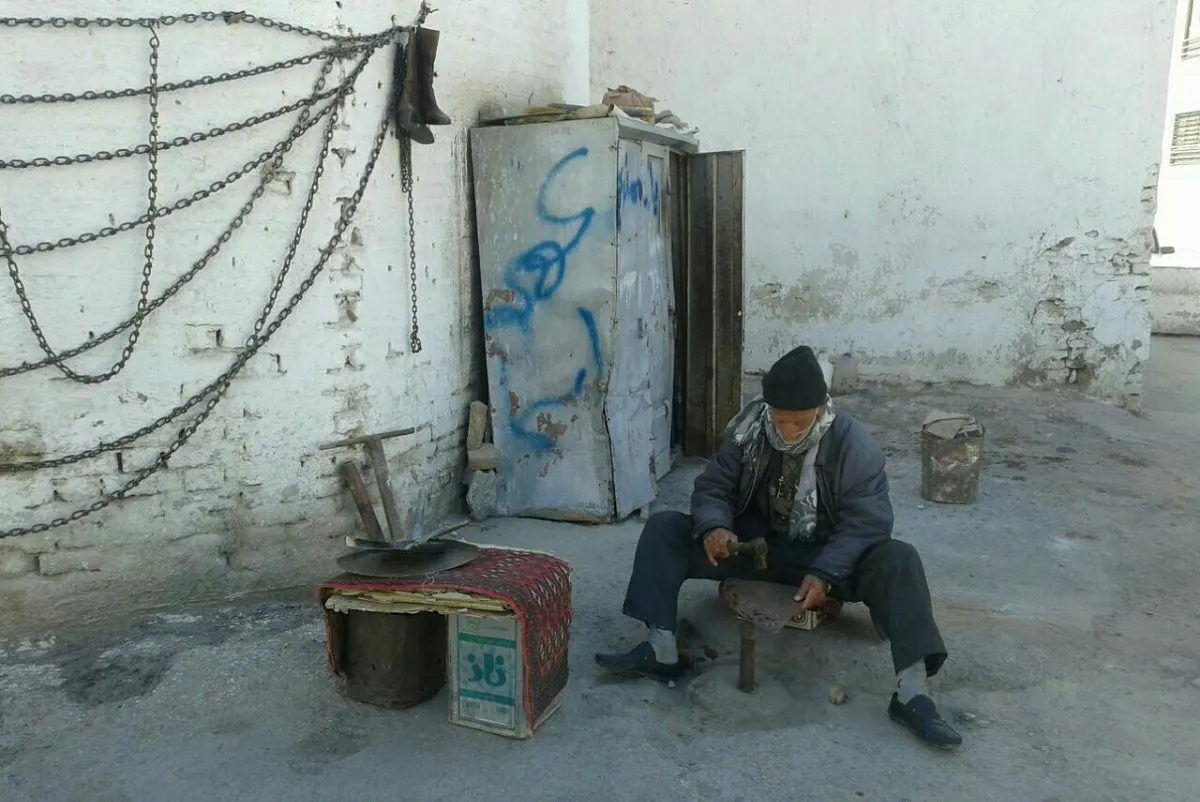 اسماعیل امکانی، آخرین زنجیرباف سنتی مشهد بود