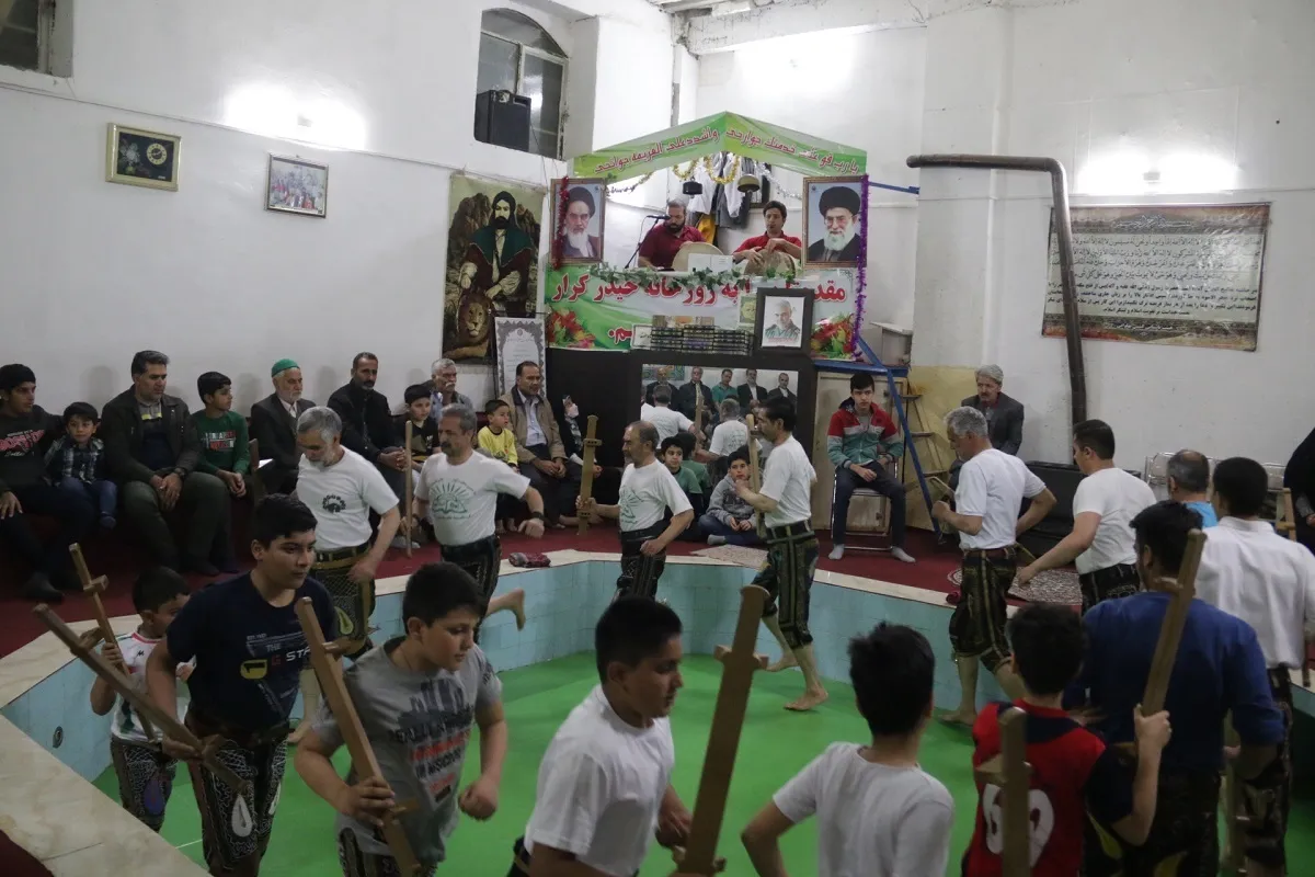 گود زورخانه در دل مسجد محله سرافرازان