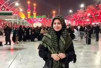 حنانه باوفا با عصا به کربلا رفت اما بدون عصا برگشت