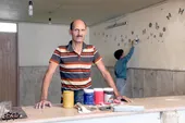 نقاش ساختمان ساکن محله مطهری از رونقی که فضای مجازی به شغلش داده می&zwnj;گوید