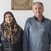 زوج معلول محله الهیه با خیاطی مشکلات زندگی را رفو می&zwnj;کنند
