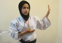 سمیرا جلیلی صادق کمربند مشکی و دان یک کاراته را دارد