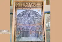 اثر ویژه حسین‌الموسوی، نقاش‌باشی آستان‌ قدس‌ رضوی در بخارا نگهداری می‌شود