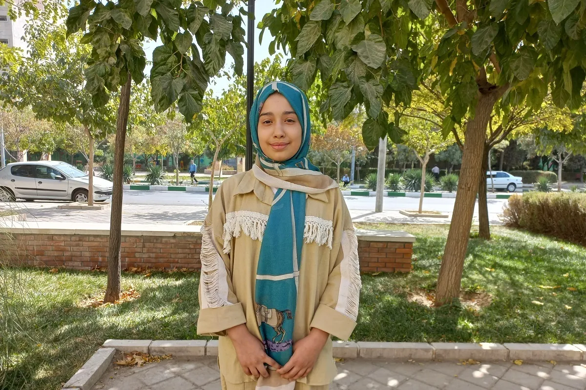 نازنین، دختر ورزشکار مهربان با طبیعت