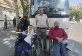 پذیرایی خیران محله سرشور از زائران معلول