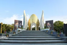 المان شهدای گمنام در قلب بوستان ملت