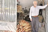 ۴۰ سال جاروبافی ابراهیم تبادکان درمحله بهمن