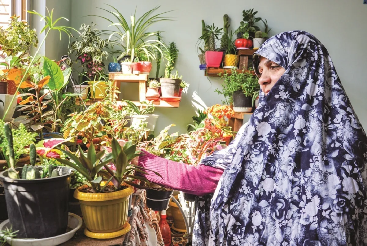 طاهره خانم شادی را با گل تکثیر می‌کند
