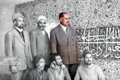 رد هنر معماری شکرالله خوشدست در رواق دارالشکر حرم