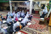 علم&zwnj;آموزی در مسجد حاج احمد محله جلالیه