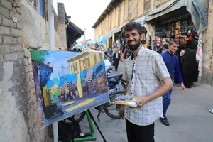 محمد چناری، دوهزار نقاشی از مشهد کشیده است