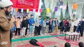 حجت&zwnj;الاسلام محسن پاکدامن کودکان را جذب مسجد کرد