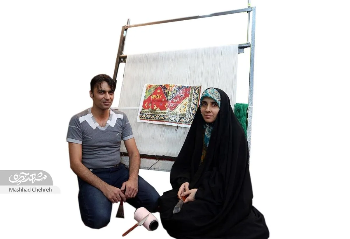 کارآفرینی زوج قالیباف برای ۲۵۰ بافنده