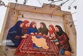 نقاشی دیواری ما ایران را می&zwnj;سازیم، زینت بخش اجتماعات شبانه است