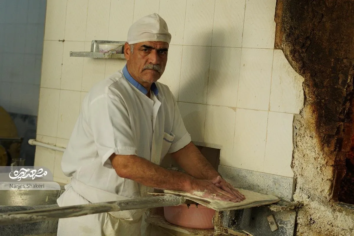علی عباسی نخستین نانوای محله جاهدشهر مشهد است