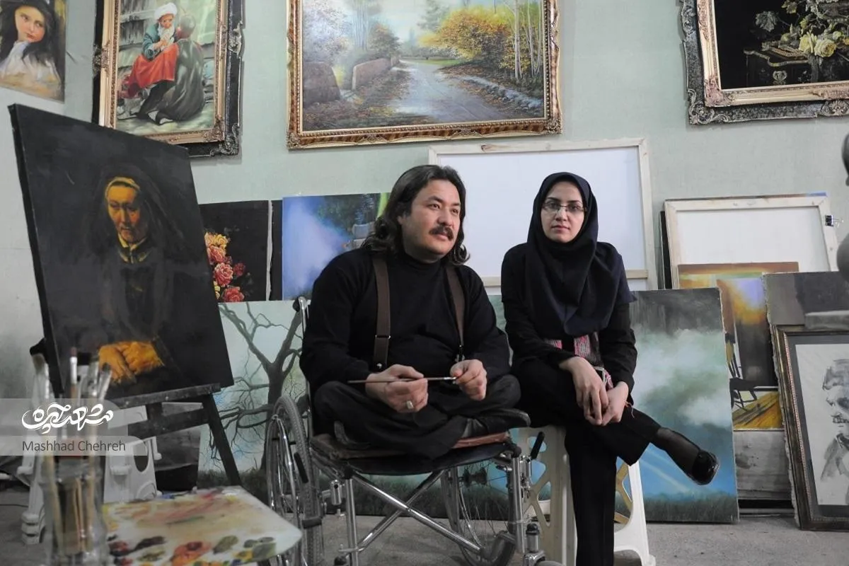 هزار رنگ زندگی زوج هنرمند گلشهر