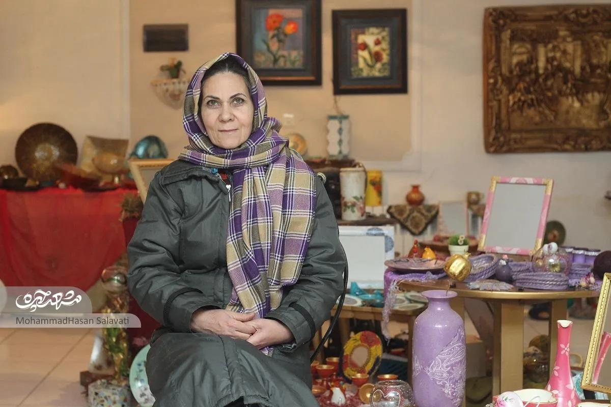 مهناز عقیلی با مواد بازیافتی، وسایل لوکس می‌سازد