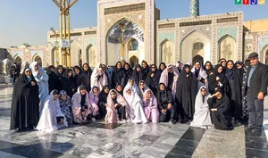 بانوی خانه‌داری که متولی کاروان زائران مشهد شد