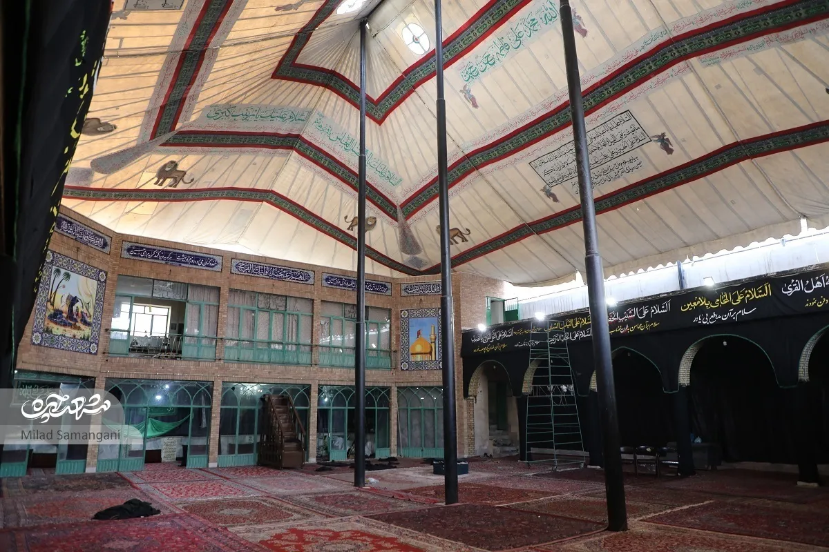 عزاداری حسینیه کرمانی‌ها زیر خیمه ۲۰۰ ساله