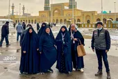 ردپای زیارت حرم امام&zwnj;رضا(ع) در روزهای برفی